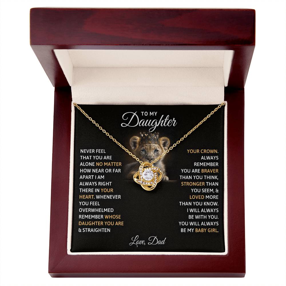 Dad's Baby Girl Necklace Gift to Daughter - Sentimental Gifting