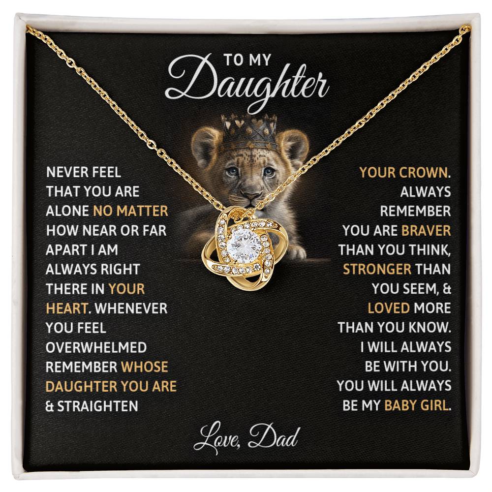 Dad's Baby Girl Necklace Gift to Daughter - Sentimental Gifting