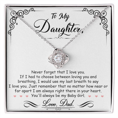 Dad's Heart Necklace Gift to Daughter - Sentimental Gifting