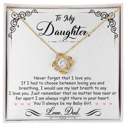 Dad's Heart Necklace Gift to Daughter - Sentimental Gifting