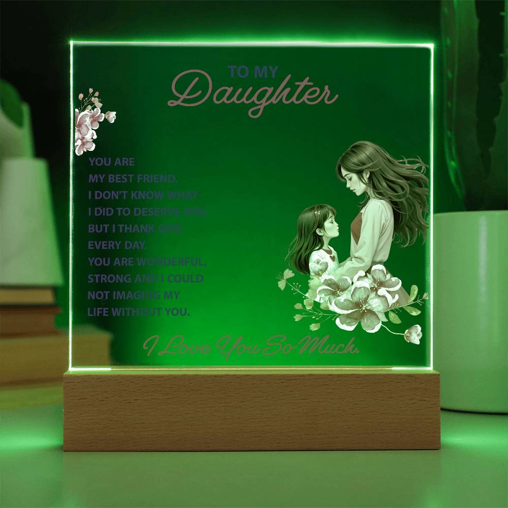 Daughter's Best Friend Acrylic Gift from Mom - Sentimental Gifting