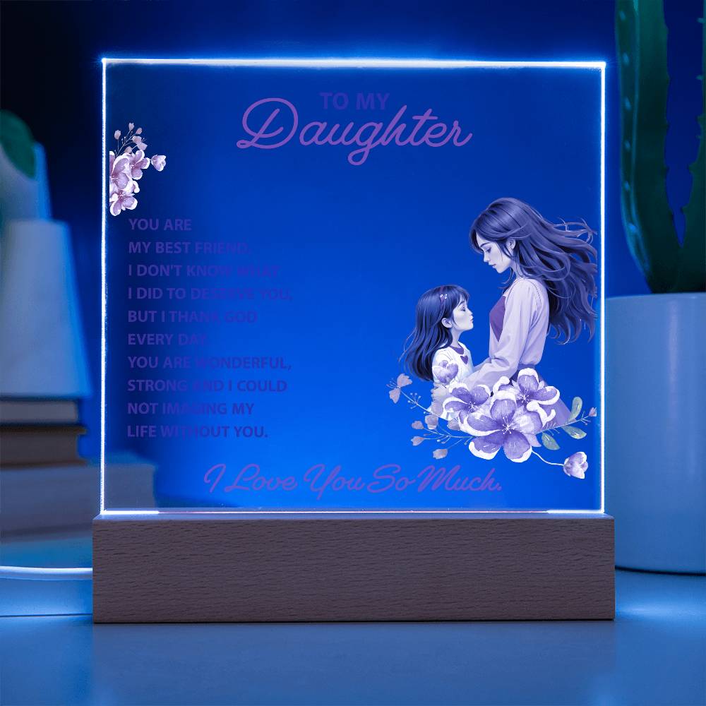 Daughter's Best Friend Acrylic Gift from Mom - Sentimental Gifting