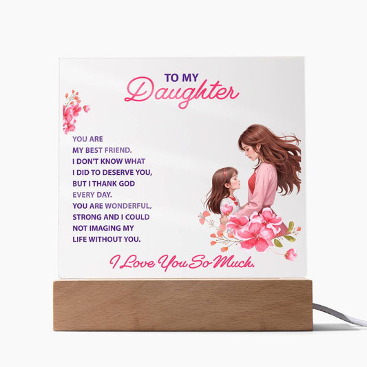 Daughter's Best Friend Acrylic Gift from Mom - Sentimental Gifting