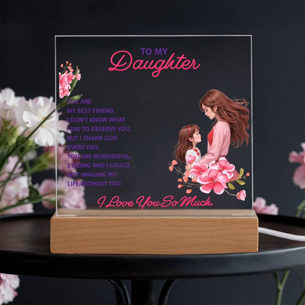 Daughter's Best Friend Acrylic Gift from Mom - Sentimental Gifting