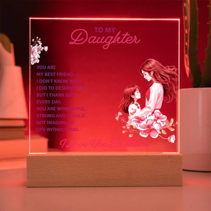 Daughter's Best Friend Acrylic Gift from Mom - Sentimental Gifting