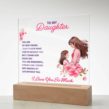Daughter's Best Friend Acrylic Gift from Mom - Sentimental Gifting
