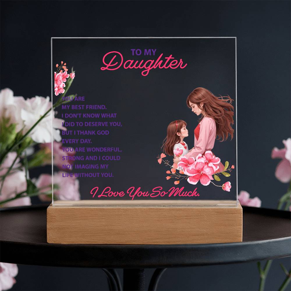 Daughter's Best Friend Acrylic Gift from Mom - Sentimental Gifting