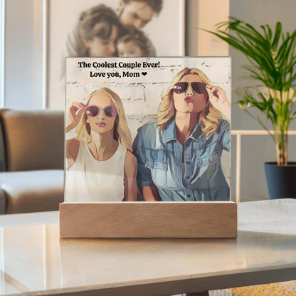 To my Mom - Cherish this Moment as I do - Personalized Acrylic with Photo and Message