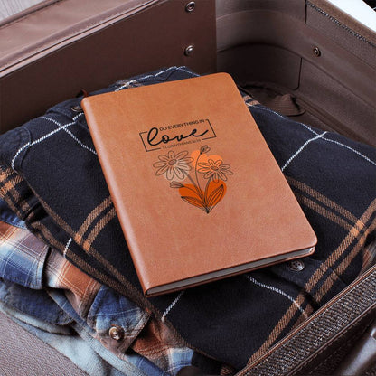 Floral Scripture Love Vegan Leather Journal Gift - Sentimental Gifting