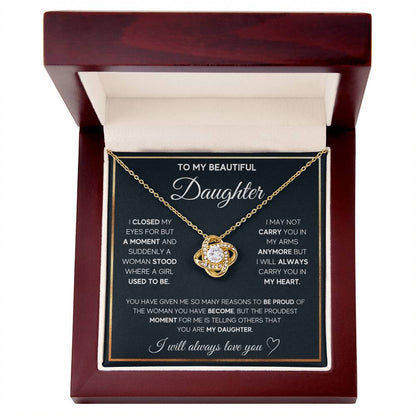 Forever Love Daughter's Necklace Gift from Mom - Sentimental Gifting