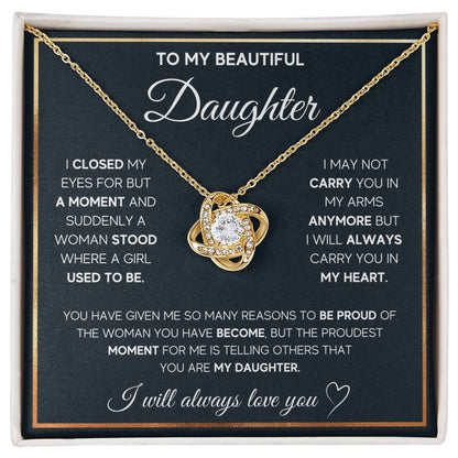Forever Love Daughter's Necklace Gift from Mom - Sentimental Gifting