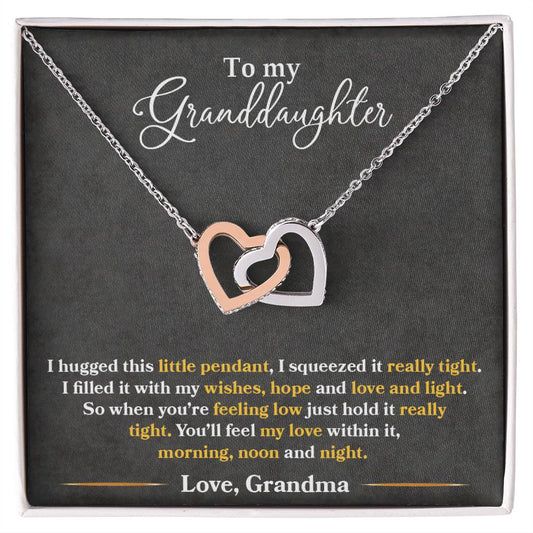 Grandma Love Necklace Gift to Granddaughter - Sentimental Gifting