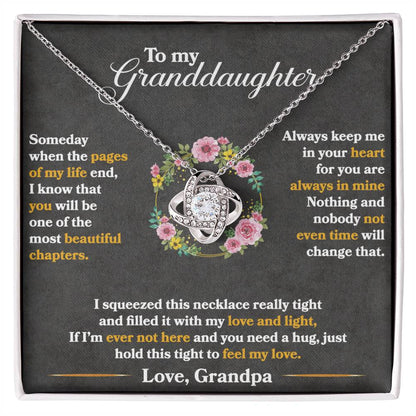 Grandma to Granddaughter Love Necklace Gift - Sentimental Gifting