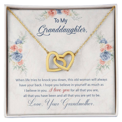 Grandmother's Love and Support Necklace Gift to Granddaughter - Sentimental Gifting
