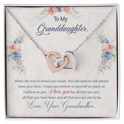 Grandmother's Love and Support Necklace Gift to Granddaughter - Sentimental Gifting