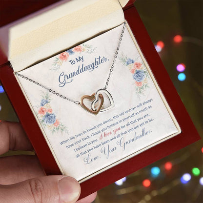 Grandmother's Love and Support Necklace Gift to Granddaughter - Sentimental Gifting