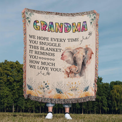 Grandpa's Cozy Woven Blanket - Sentimental Gifting