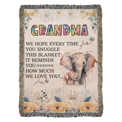 Grandpa's Cozy Woven Blanket - Sentimental Gifting