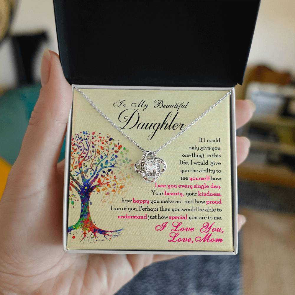 Love Knot Necklace from Mom to Special Daughter - Sentimental Gifting