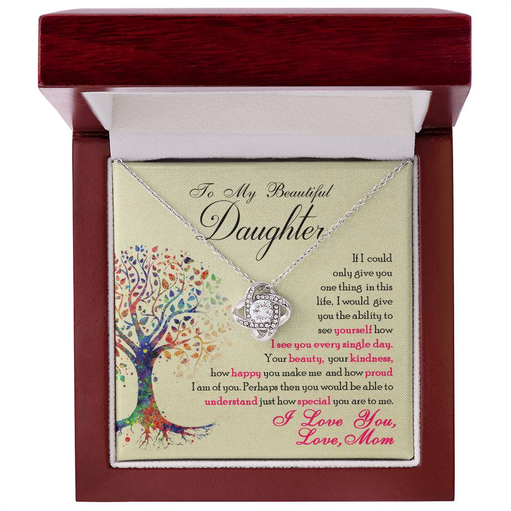 Love Knot Necklace from Mom to Special Daughter - Sentimental Gifting