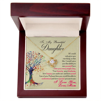 Love Knot Necklace from Mom to Special Daughter - Sentimental Gifting