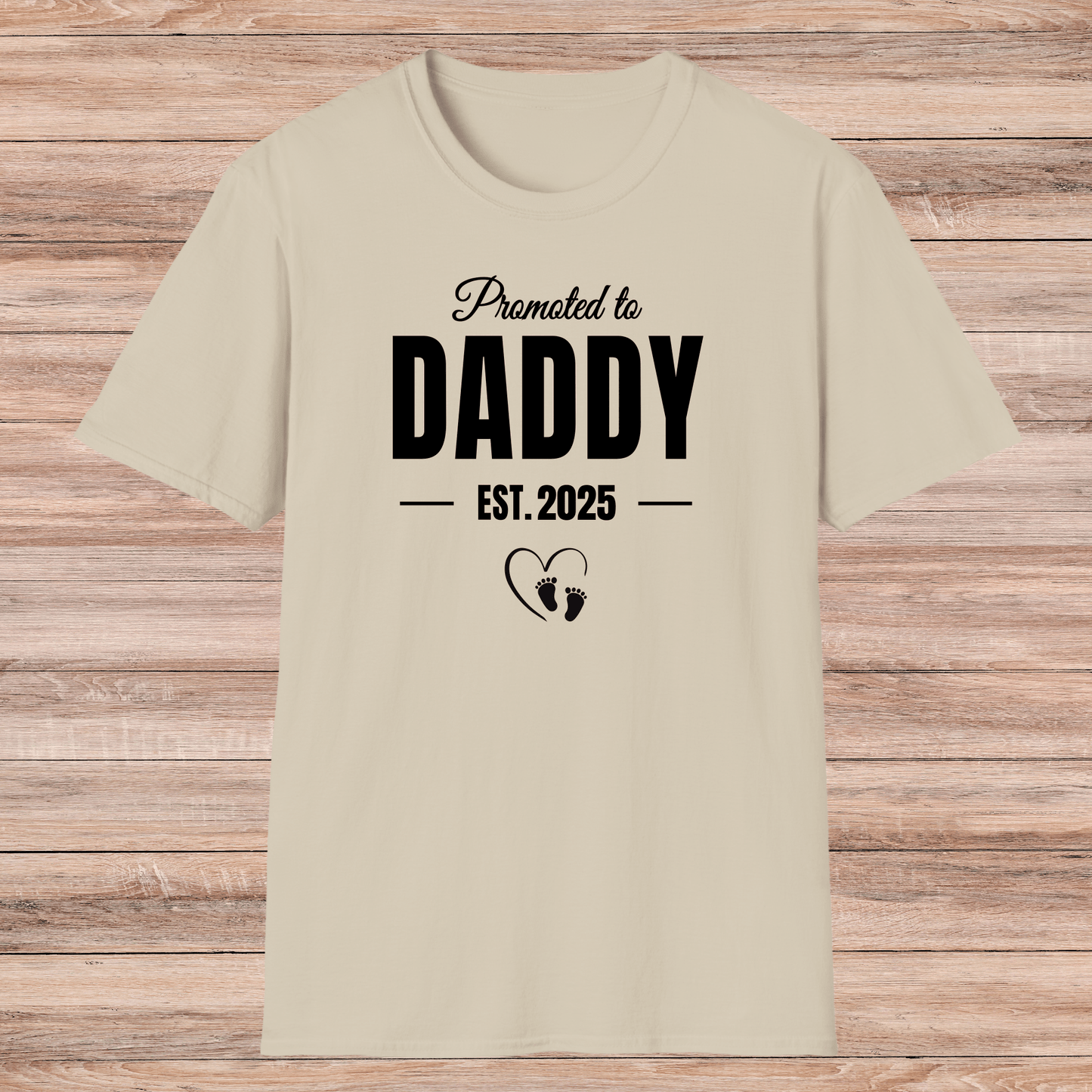 Made with Love – Promoted to Daddy Shirt - Sentimental Gifting