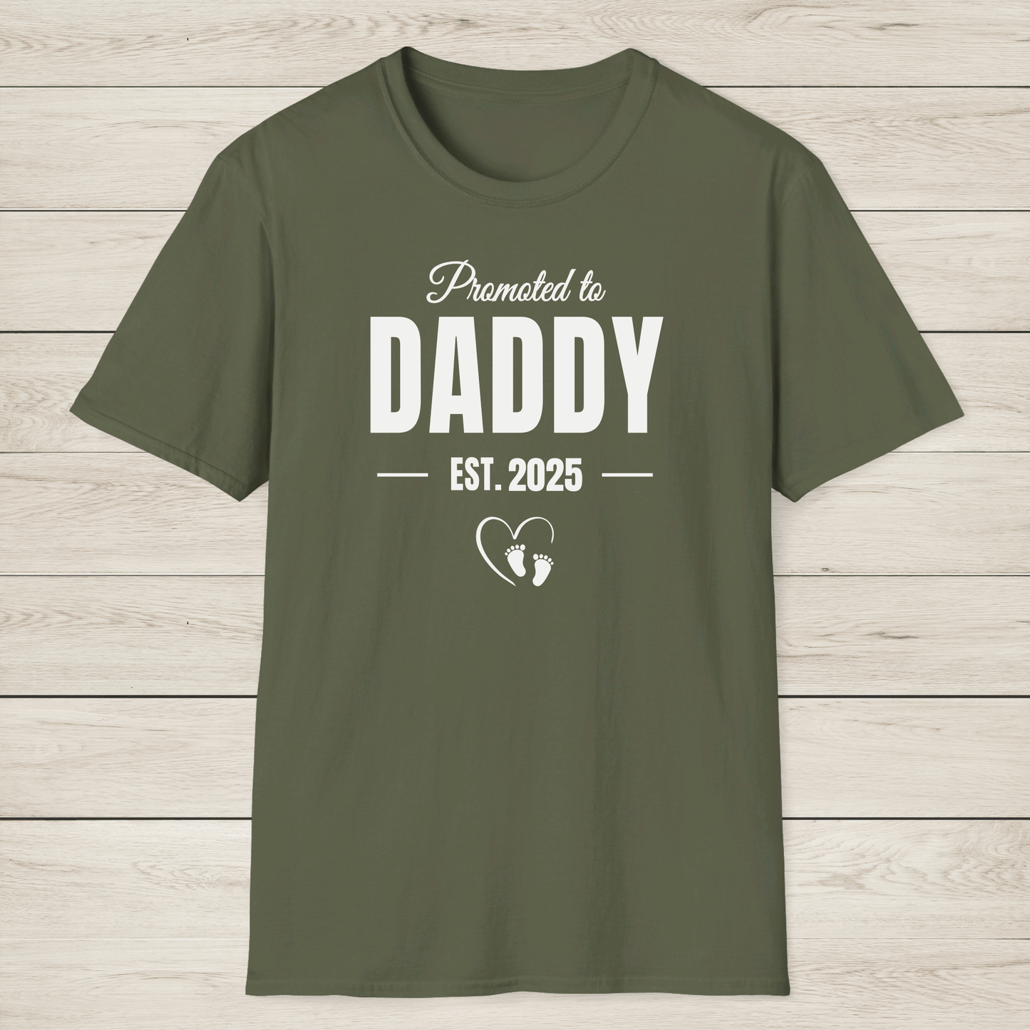 Made with Love – Promoted to Daddy Shirt - Sentimental Gifting