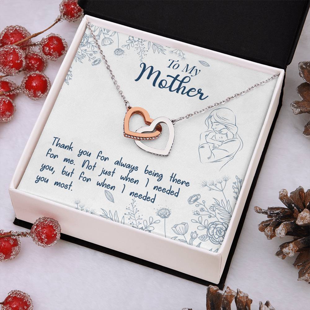 Mom Endless Support Necklace Gift from Daughter - Sentimental Gifting