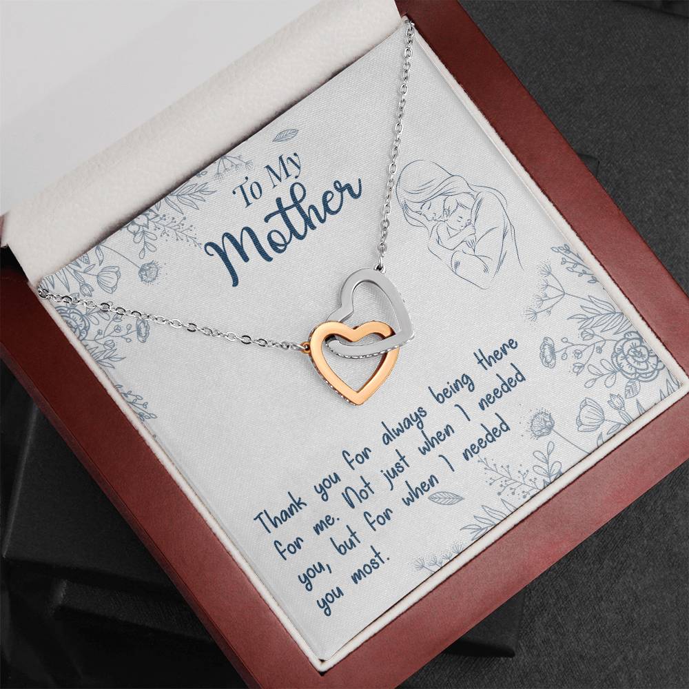 Mom Endless Support Necklace Gift from Daughter - Sentimental Gifting