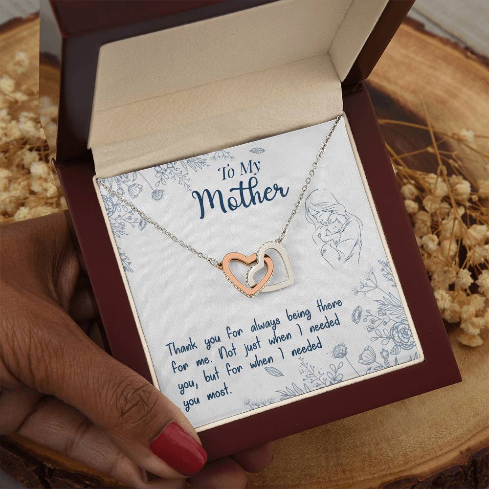 Mom Endless Support Necklace Gift from Daughter - Sentimental Gifting