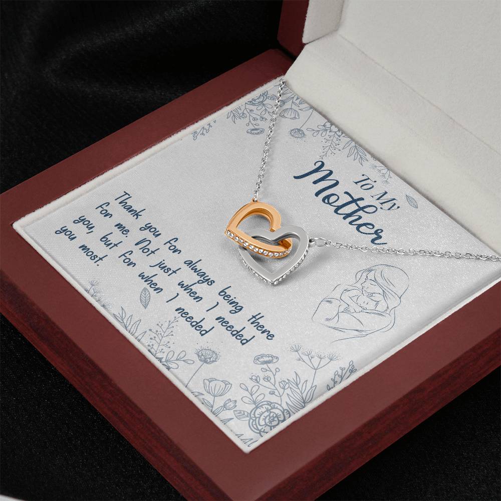 Mom Endless Support Necklace Gift from Daughter - Sentimental Gifting