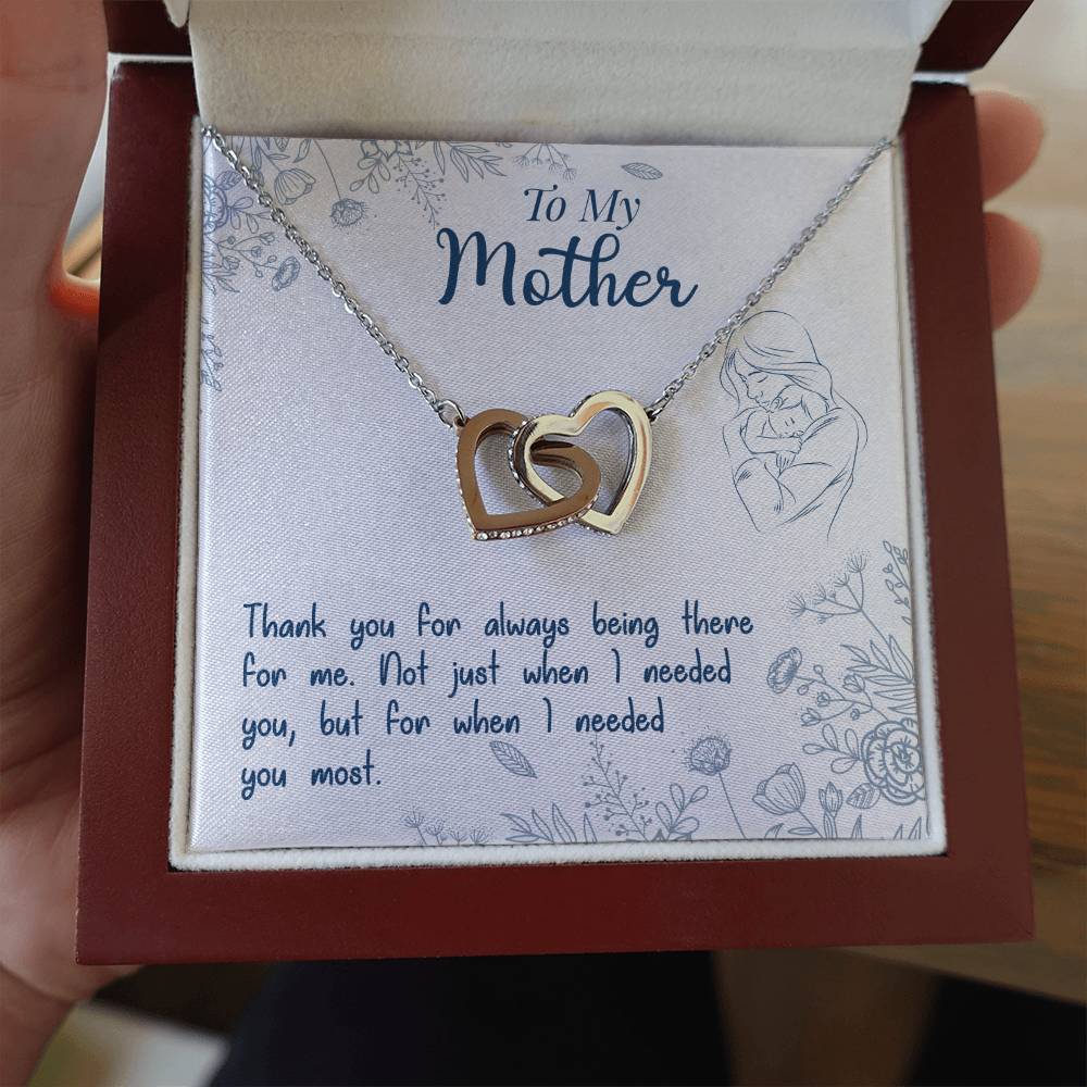Mom Endless Support Necklace Gift from Daughter - Sentimental Gifting