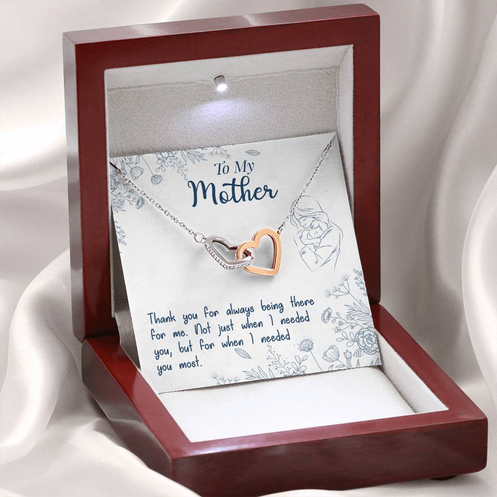 Mom Endless Support Necklace Gift from Daughter - Sentimental Gifting