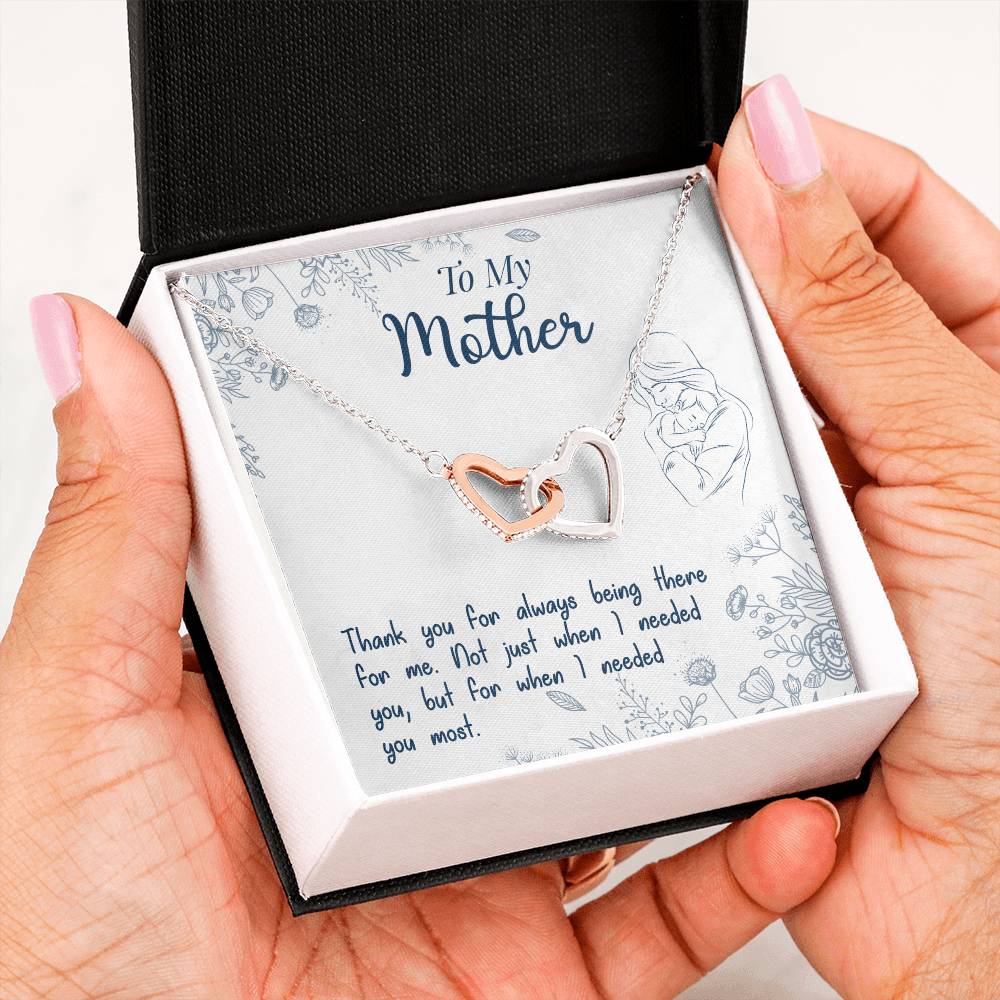 Mom Endless Support Necklace Gift from Daughter - Sentimental Gifting