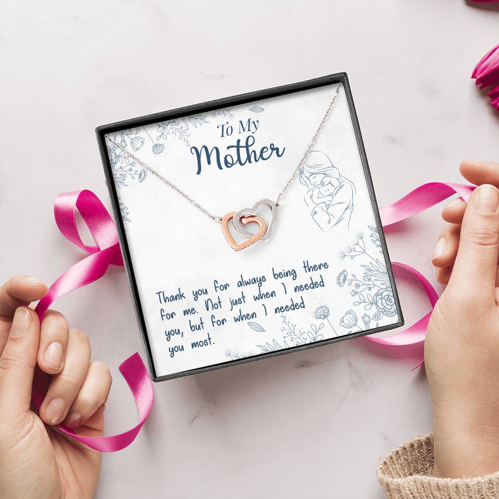 Mom Endless Support Necklace Gift from Daughter - Sentimental Gifting