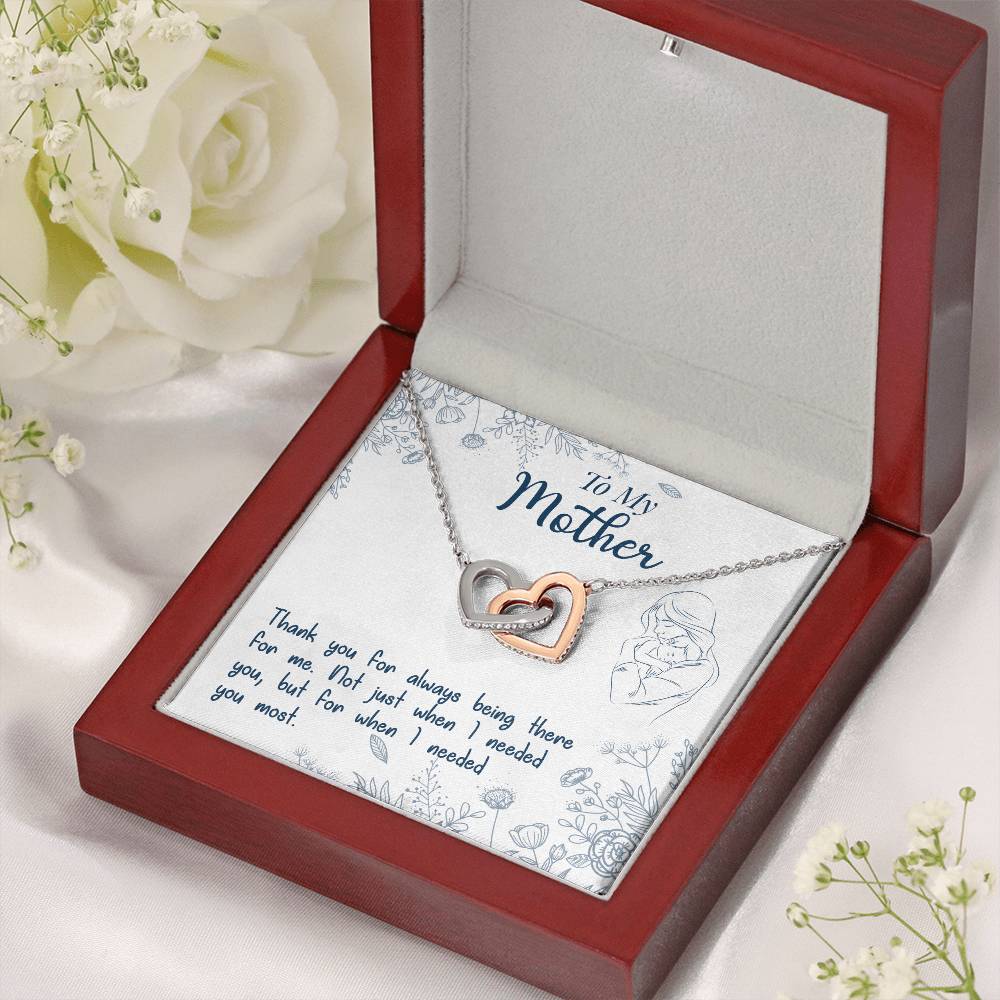 Mom Endless Support Necklace Gift from Daughter - Sentimental Gifting