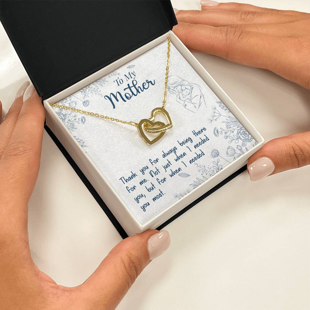 Mom Endless Support Necklace Gift from Daughter - Sentimental Gifting