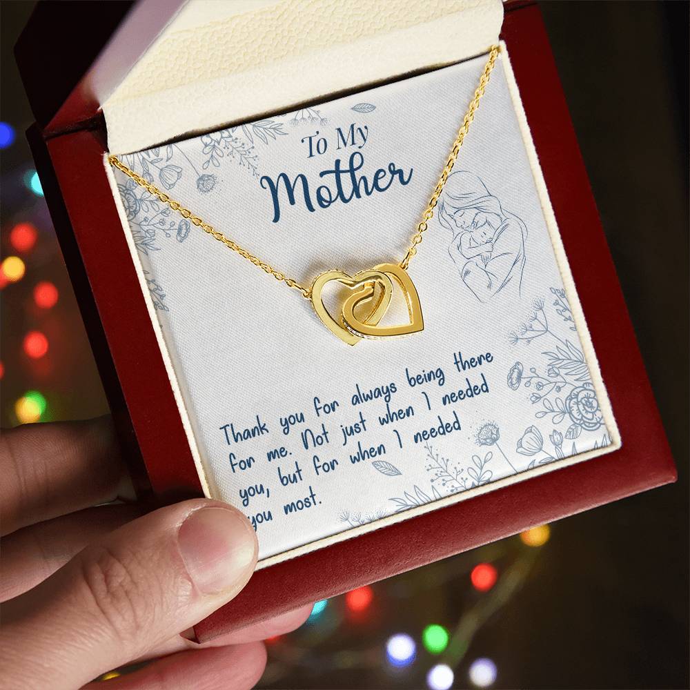 Mom Endless Support Necklace Gift from Daughter - Sentimental Gifting