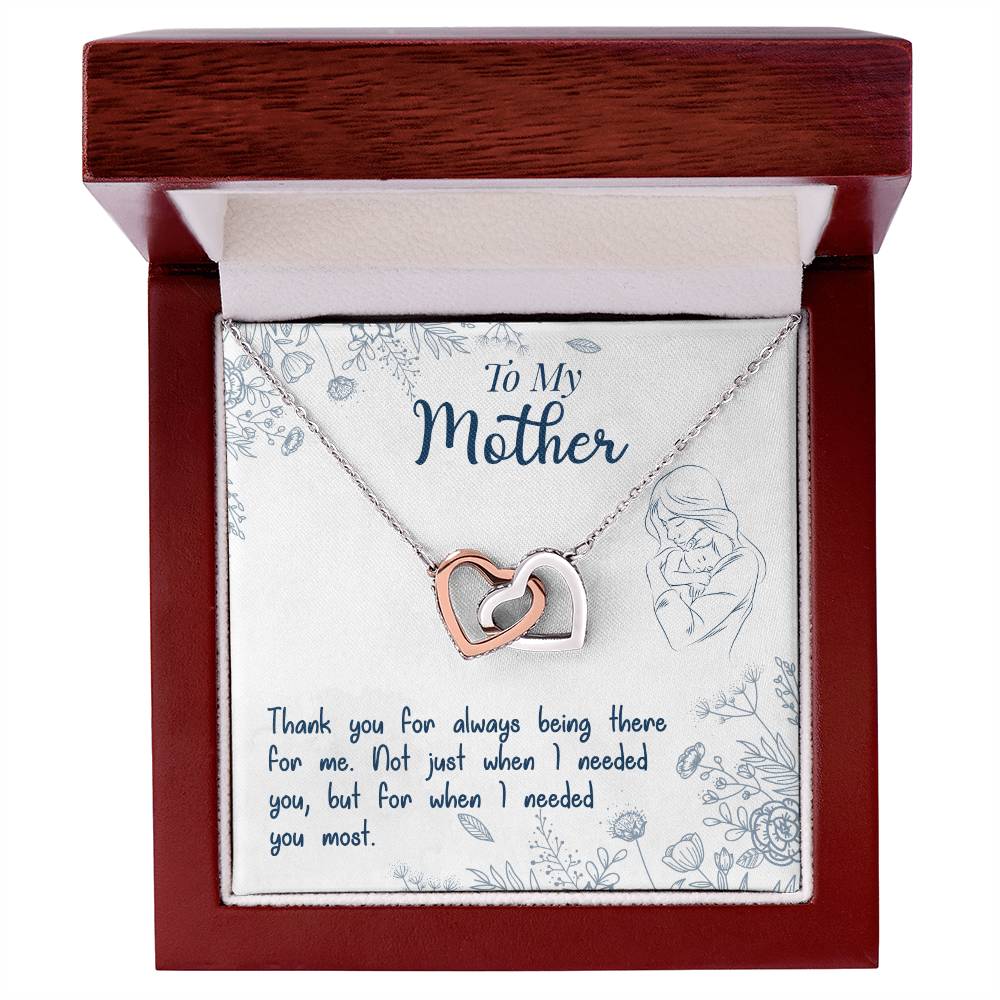 Mom Endless Support Necklace Gift from Daughter - Sentimental Gifting