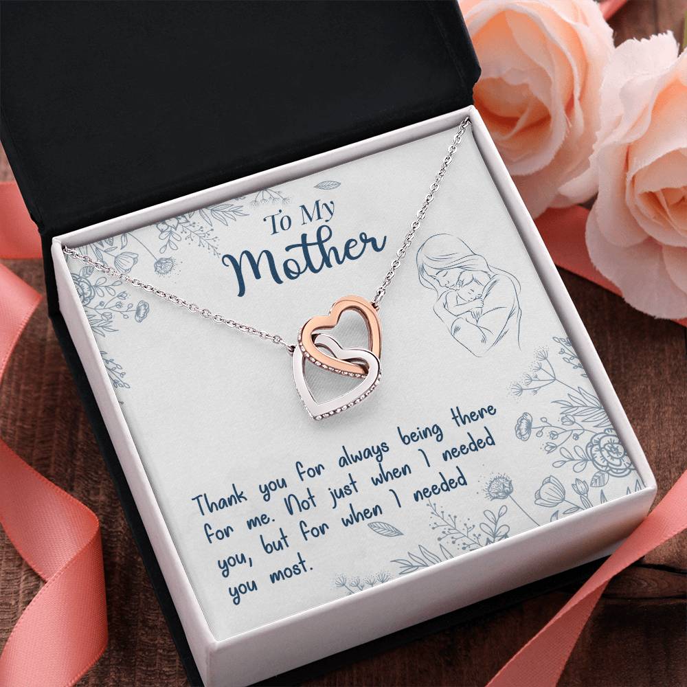 Mom Endless Support Necklace Gift from Daughter - Sentimental Gifting
