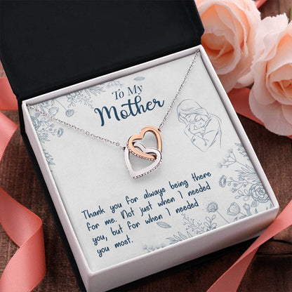 Mom Endless Support Necklace Gift from Daughter - Sentimental Gifting