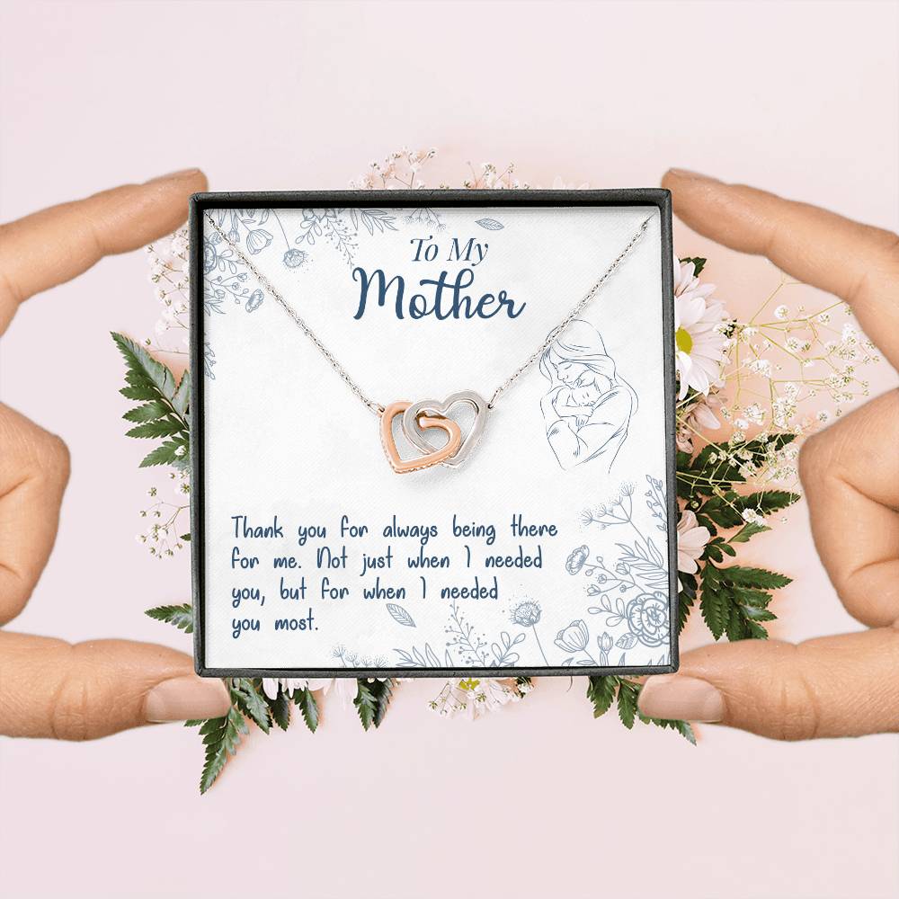 Mom Endless Support Necklace Gift from Daughter - Sentimental Gifting