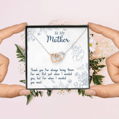 Mom Endless Support Necklace Gift from Daughter - Sentimental Gifting