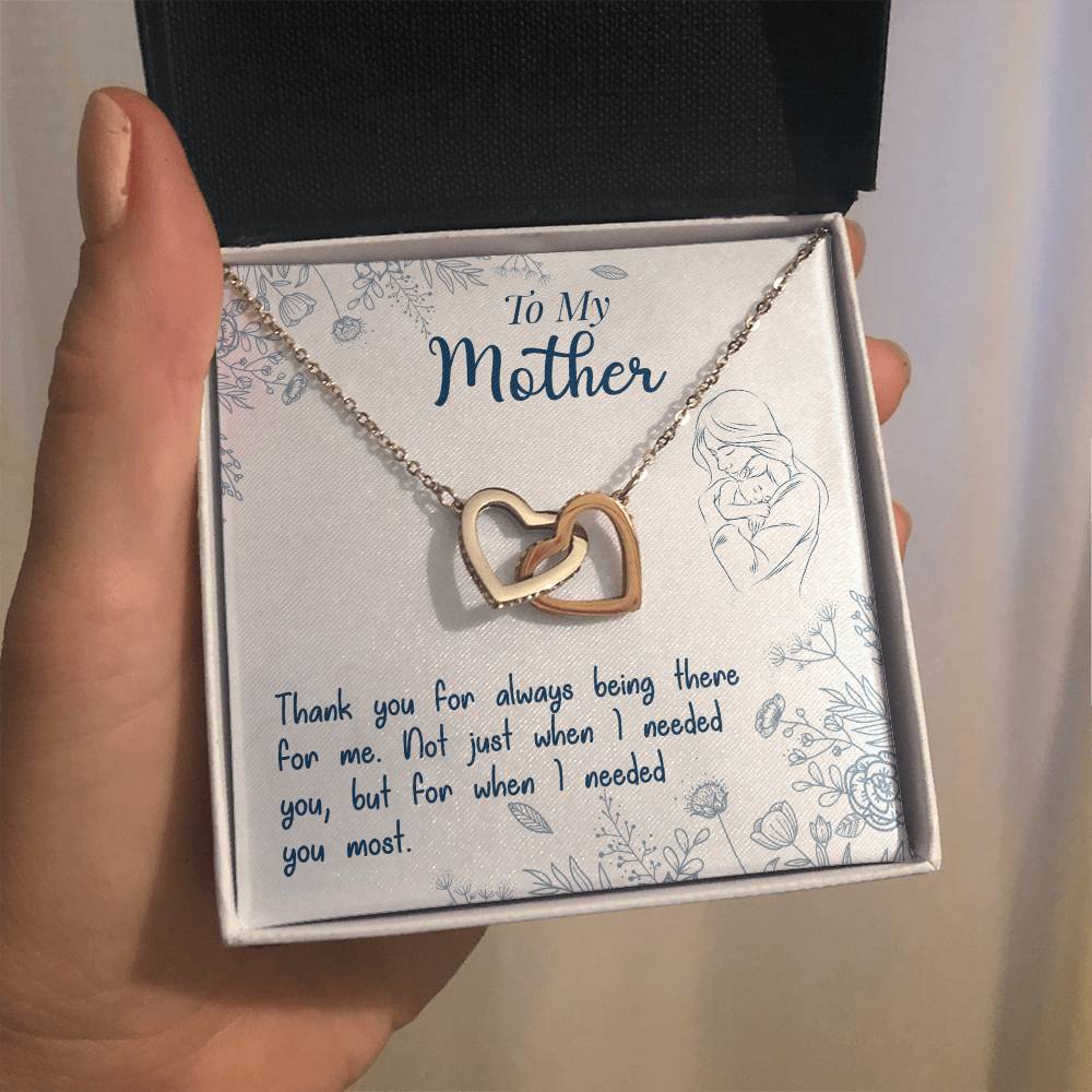 Mom Endless Support Necklace Gift from Daughter - Sentimental Gifting