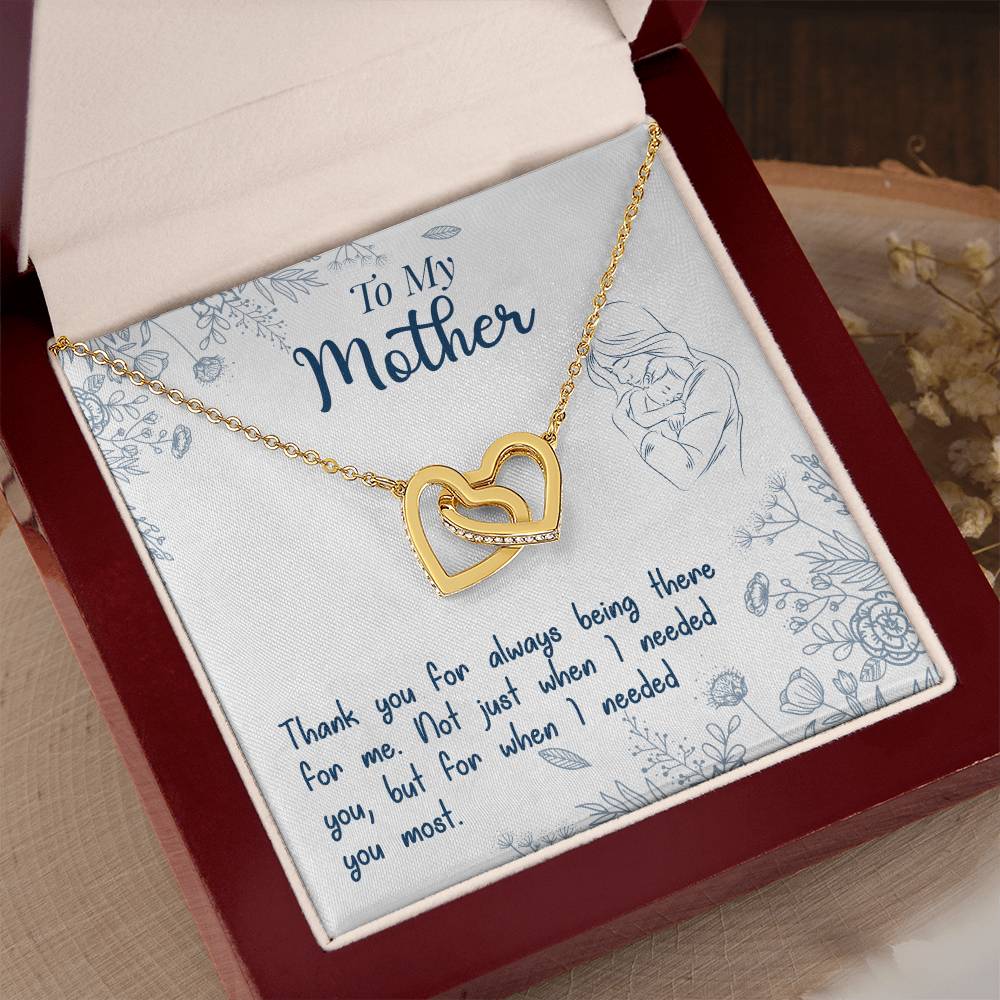 Mom Endless Support Necklace Gift from Daughter - Sentimental Gifting