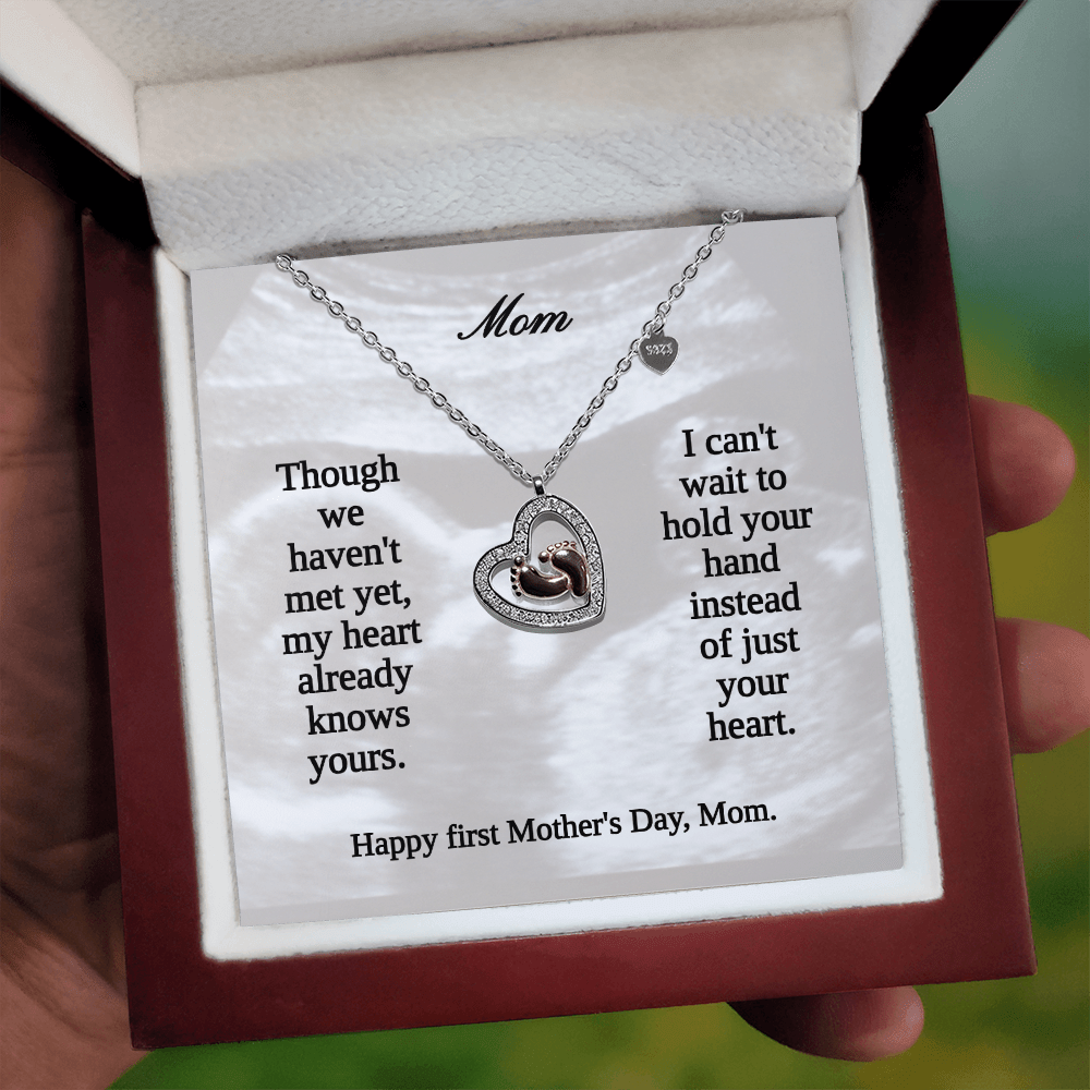 Mom - to - Be Baby Shower Gift - First Mother's Day Necklace - Sentimental Gifting