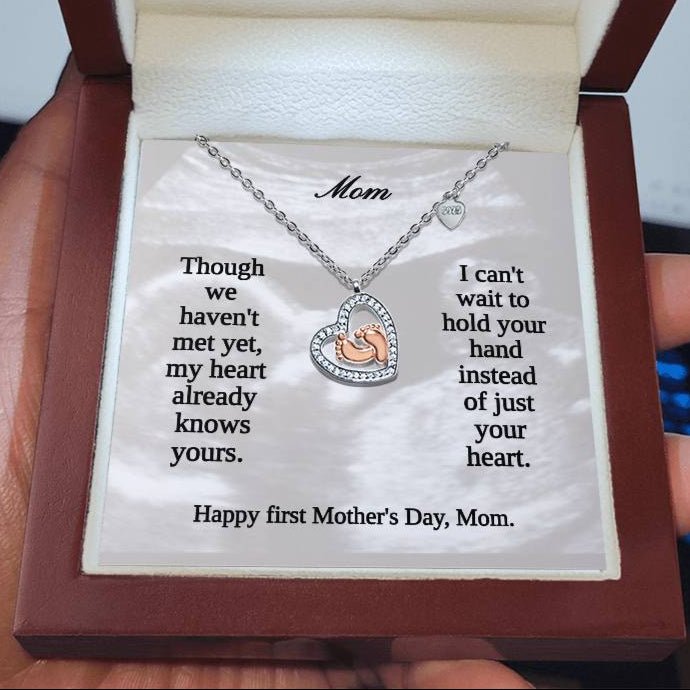 Mom - to - Be Baby Shower Gift - First Mother's Day Necklace - Sentimental Gifting