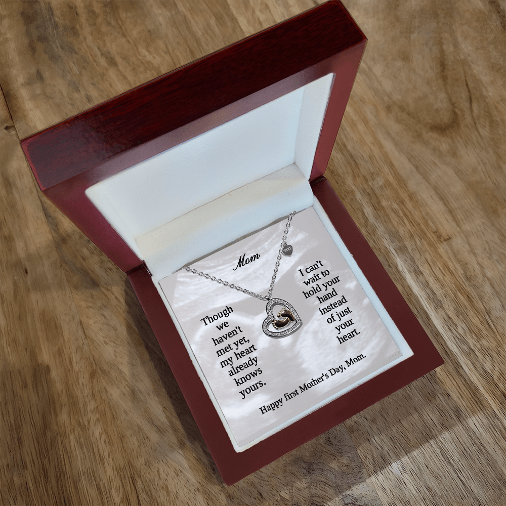 Mom - to - Be Baby Shower Gift - First Mother's Day Necklace - Sentimental Gifting
