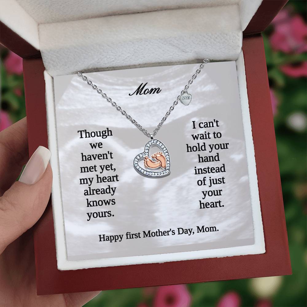 Mom - to - Be Baby Shower Gift - First Mother's Day Necklace - Sentimental Gifting
