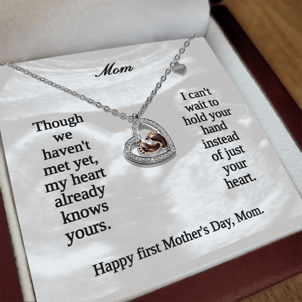 Mom - to - Be Baby Shower Gift - First Mother's Day Necklace - Sentimental Gifting